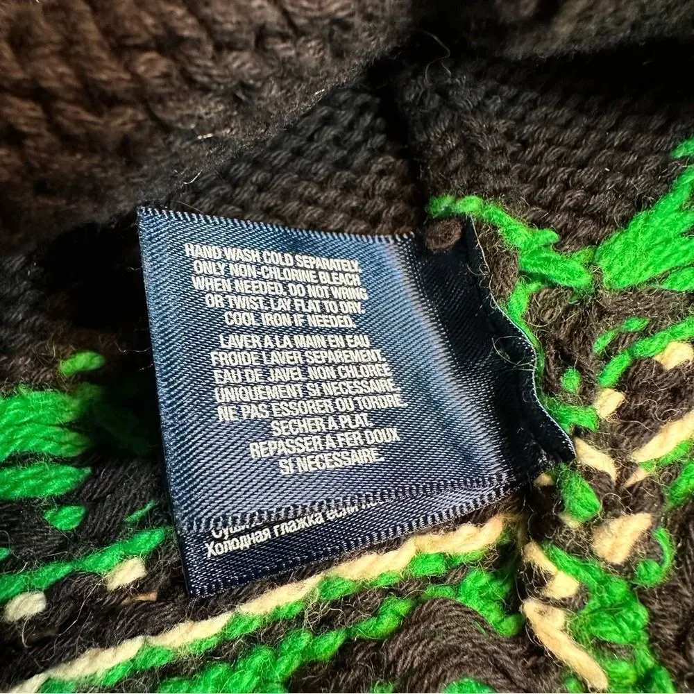 Polo Ralph Lauren Unisex Multi Geometric Shawl Collar Apres Ski Sweater - Picture 5 of 16